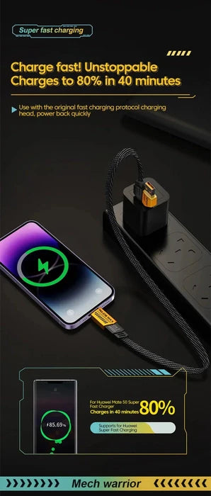 4-in-1 Multifunction USB Charging Cable 65W