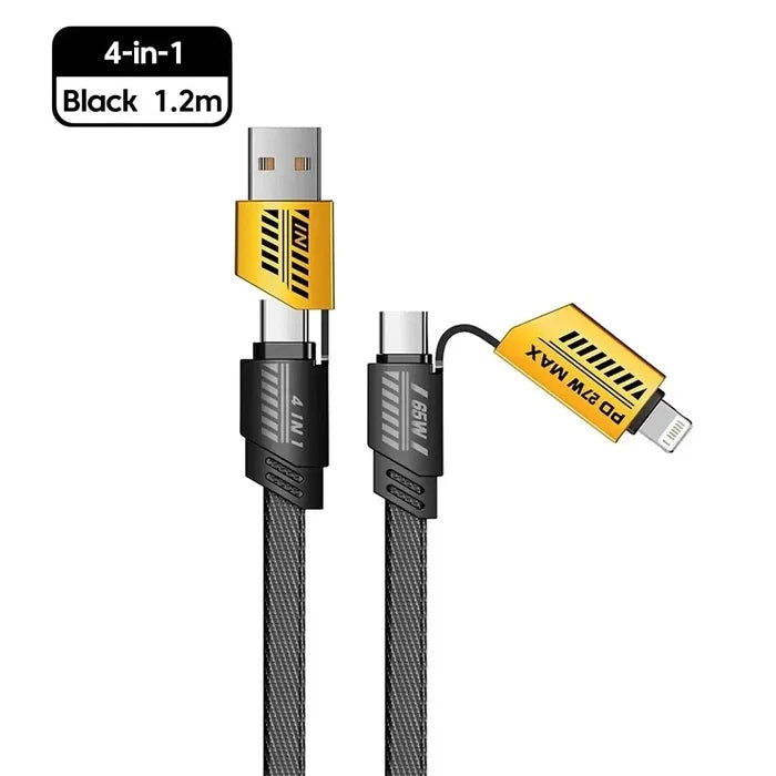 4-in-1 Multifunction USB Charging Cable 65W