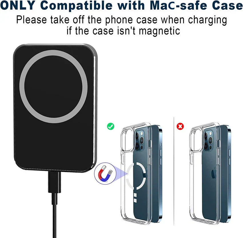 Magnetic Wireless Car Charger for MagSafe 40W