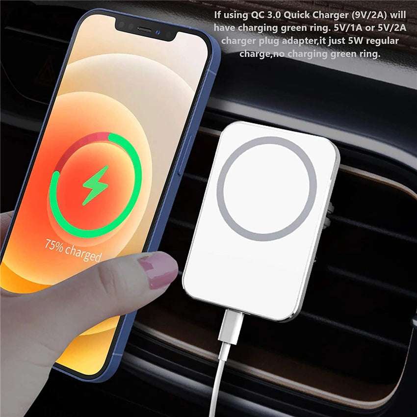 Magnetic Wireless Car Charger for MagSafe 40W