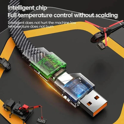 4-in-1 Multifunction USB Charging Cable 65W