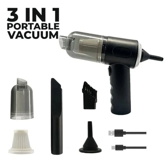 Portable 3 in 1 Vacuum Cleaner Rechargeable